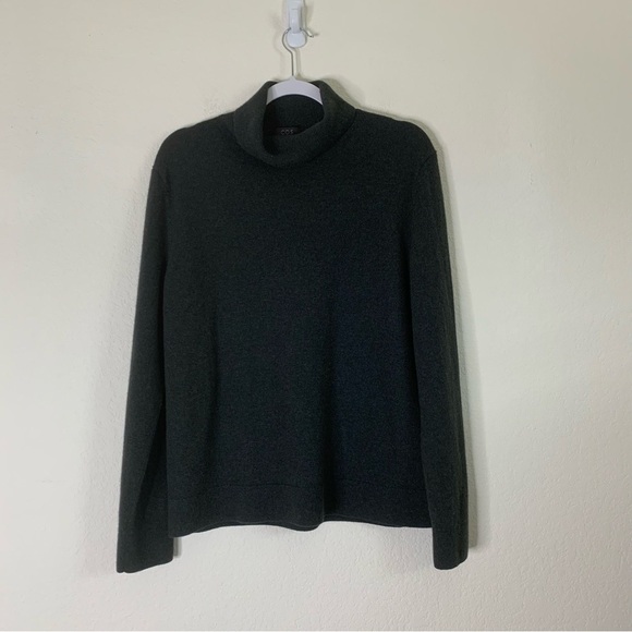 Cos Mens charcoal wool/yak turtleneck sweatshirt XL - Picture 1 of 7